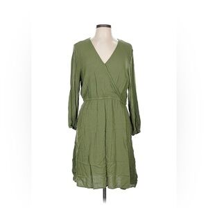 Old Navy Long-Sleeve Waist-Defined Midi Dress